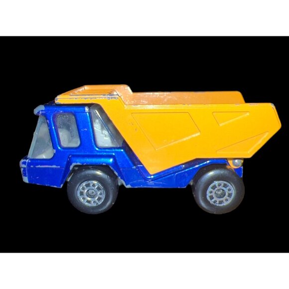 Vintage Matchbox Superfast‎ By Lesney No23 Atlas Diecast Blue Dump Truck England - Picture 2 of 10